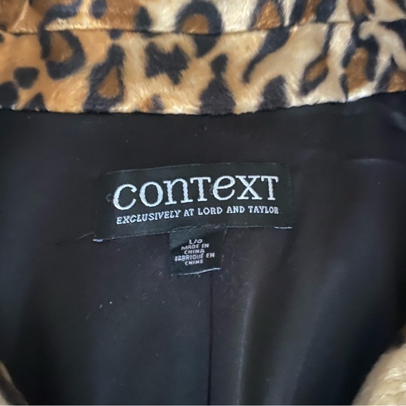 Context leopard Print coat size Large - Picture 2 of 5